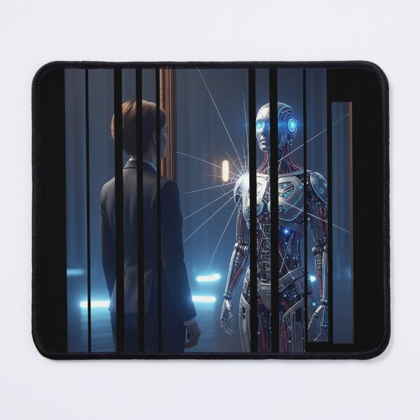 Item preview, Reflections of the Future, Human vs AI Self designed and sold by chipmuckdesignn.