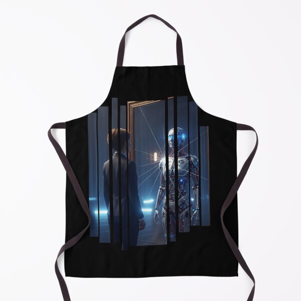 Item preview, Reflections of the Future, Human vs AI Self designed and sold by chipmuckdesignn.