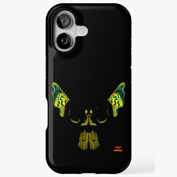 Yellow Neural Skull Strata 20 Book of Immersion no 3 by iServalan iPhone Tough Case