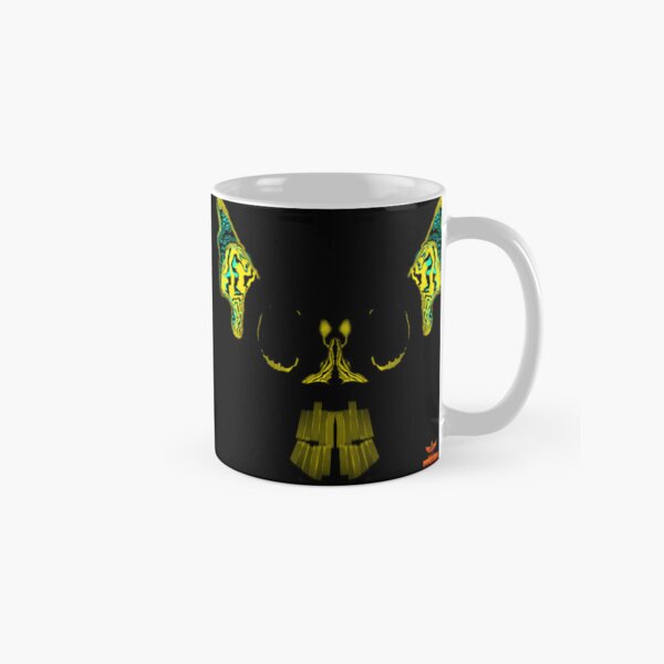 Yellow Neural Skull Strata 20 Book of Immersion no 3 by iServalan Classic Mug