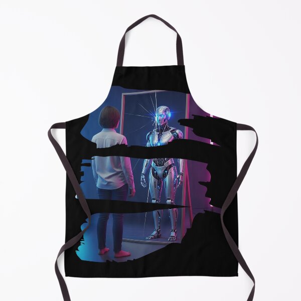 Item preview, Reflections of the Future, Human vs AI Self designed and sold by chipmuckdesignn.