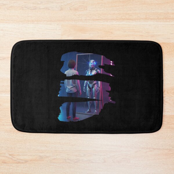 Item preview,  Reflections of the Future, Human vs AI Self designed and sold by chipmuckdesignn.