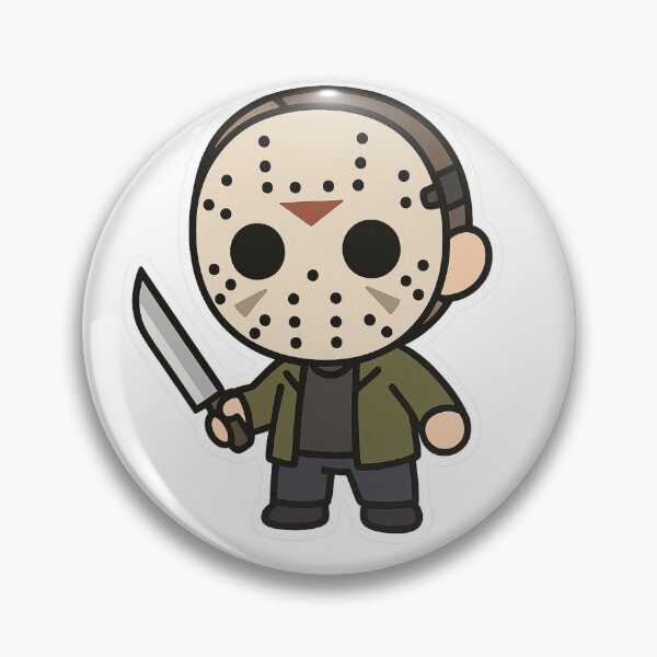 Item preview, Kawaii Jason Voorhees – Chibi Horror Icon Sticker designed and sold by TheRealJoshD.