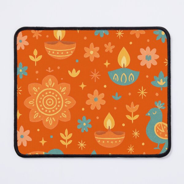 Item preview, Diwali Festival Whimsy – Diwali Diyas & Mandalas Pattern designed and sold by kornkobart.