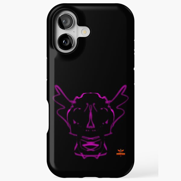 Magenta Neural Skull Strata 20 Book of Immersion no 3 by iServalan  iPhone Tough Case