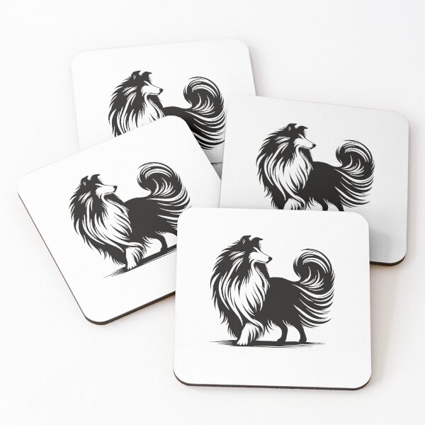 Item preview, Cool Collie Silhouette Design designed and sold by RetroMaritalArt.