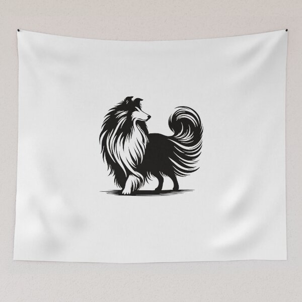 Item preview, Cool Collie Silhouette Design designed and sold by RetroMaritalArt.