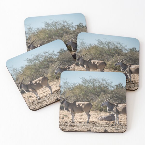 Item preview, Graceful Giants of the Savanna — Eland Antelope Pair under the African Sun designed and sold by DavideAntoniani.
