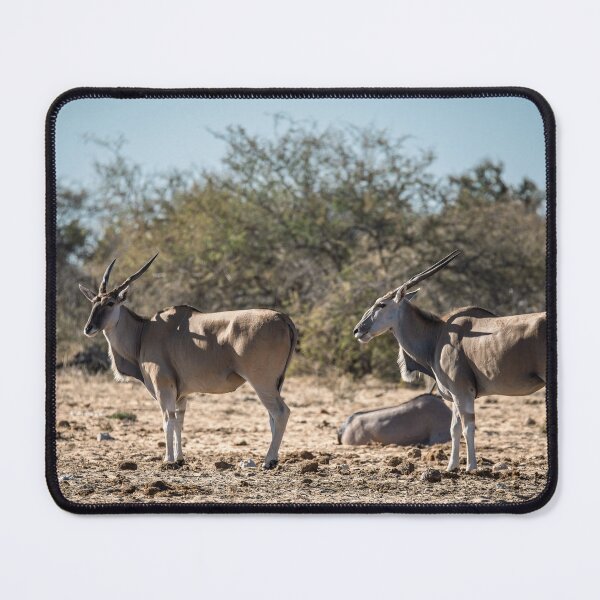 Item preview, Graceful Giants of the Savanna — Eland Antelope Pair under the African Sun designed and sold by DavideAntoniani.