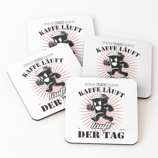 Item preview, When coffee runs, the day runs – Funny design designed and sold by RetroMaritalArt.