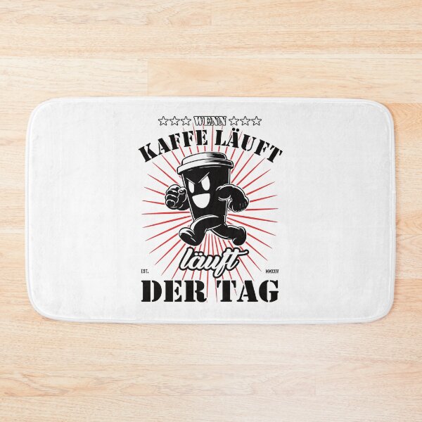 Item preview, When coffee runs, the day runs – Funny design designed and sold by RetroMaritalArt.