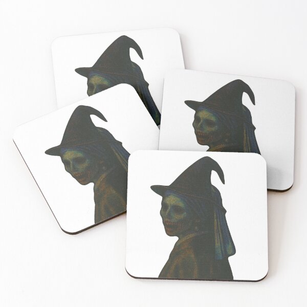 Item preview, The Witch with a Pearl Earring – Gothic Halloween Reimagined designed and sold by ceksdesign.