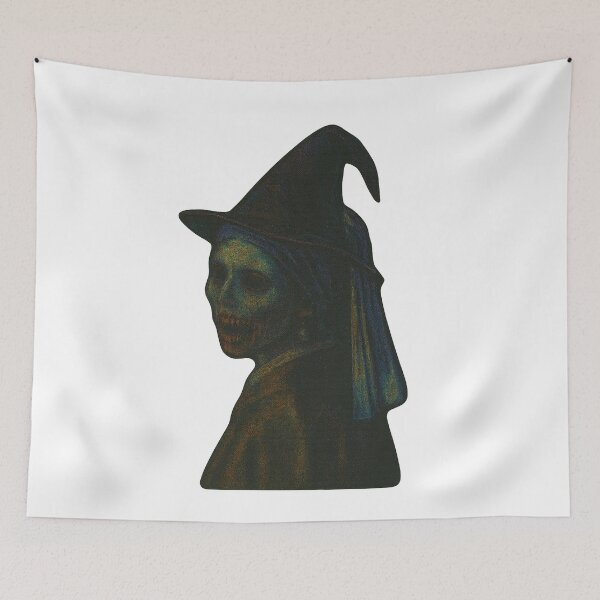 Item preview, The Witch with a Pearl Earring – Gothic Halloween Reimagined designed and sold by ceksdesign.