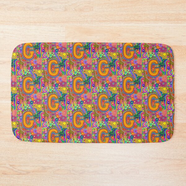 Item preview, Psychedelic Letter G Art | Colourful Retro Alphabet Design designed and sold by Vividality.