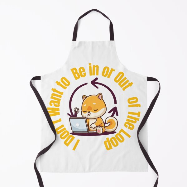 Item preview,  Shiba Inu Working on Laptop | Cute Productivity Loop Dog Design | I don't want to be in or out of the loop designed and sold by luckyhue.