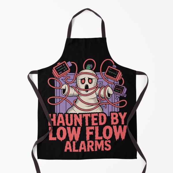 Item preview, ECMO Halloween – Haunted by Low Flow Alarms Halloween Tee designed and sold by CrunchyGoats.