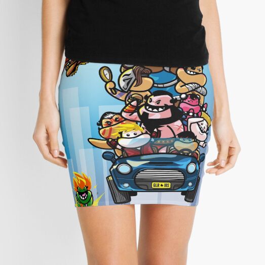 Last Day of Summer Street Fighter Poster Mini Skirt