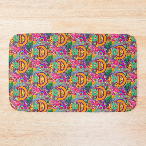 Artikelvorschau, Psychedelischer Buchstabe D Kunst | Farbenfrohes Retro-Alphabet-Design entworfen und verkauft von Vividality.