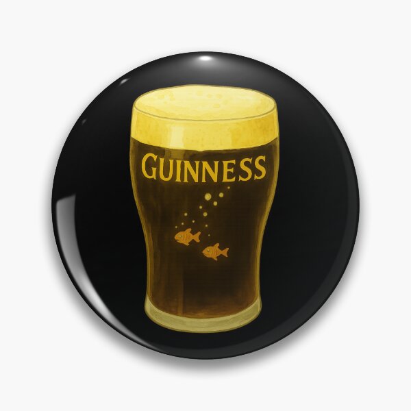 Artikelvorschau, Goldfisch in einem Guinness-Pint Surreale Bierbar entworfen und verkauft von Sarcastic designs.