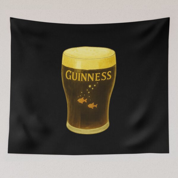 Item preview, Goldfish in a Guinness Pint Surreal Beer Bar designed and sold by Sarcastic designs.