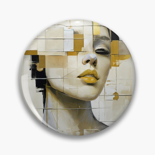 Item preview, Golden Geometry Woman Portrait designed and sold by caracatita75.