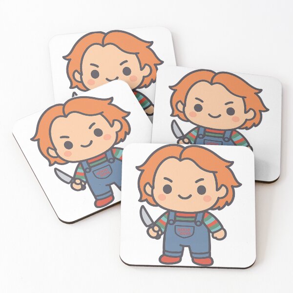Item preview, Kawaii Chucky – Cute Slasher Doll Sticker designed and sold by TheRealJoshD.