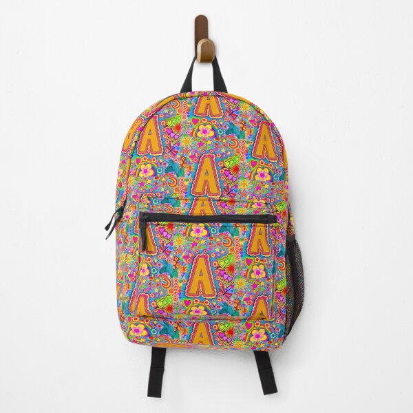 Item preview, Psychedelic Letter A Art | Colourful Retro Alphabet Design designed and sold by Vividality.