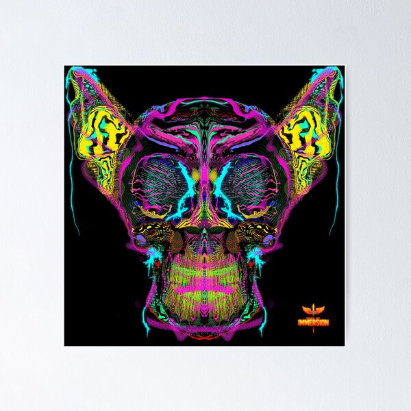 Neural Skull no 1 Strata 20 Book of Immersion no 3 by iServalan  Poster