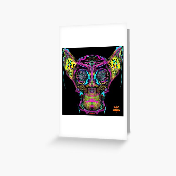 Neural Skull no 1 Strata 20 Book of Immersion no 3 by iServalan  Greeting Card