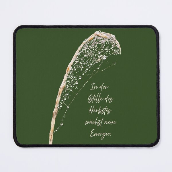 Item preview, In the silence of autumn, new energy grows – Mindful nature design with dewdrops designed and sold by Katja LebenFreude.