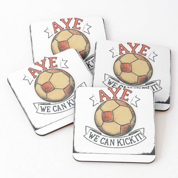 Item preview, Aye We Can Kick It - Fun Scottish Football design designed and sold by Loom on the Loch.