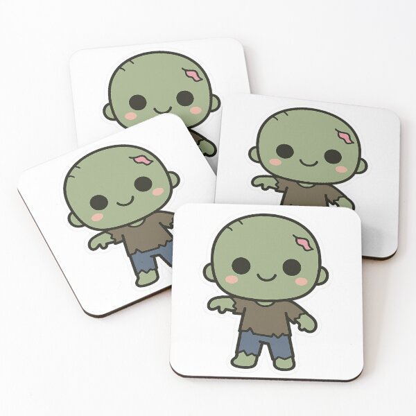 Item preview, Kawaii Zombie – Cute Undead Sticker designed and sold by TheRealJoshD.
