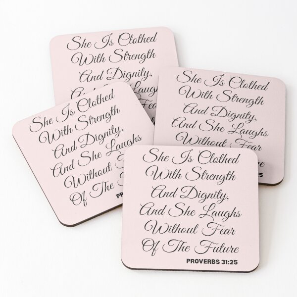 Item preview, She Is Clothed With Strength and Dignity – Proverbs 31:25 designed and sold by Angie's Empire Designs.