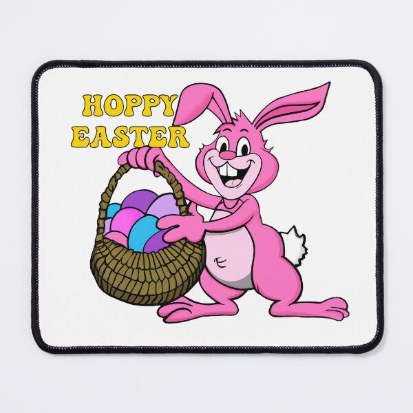 Item preview, Hoppy Easter Bunny with Colorful Egg Basket – Cute Holiday Design designed and sold by Vividality.