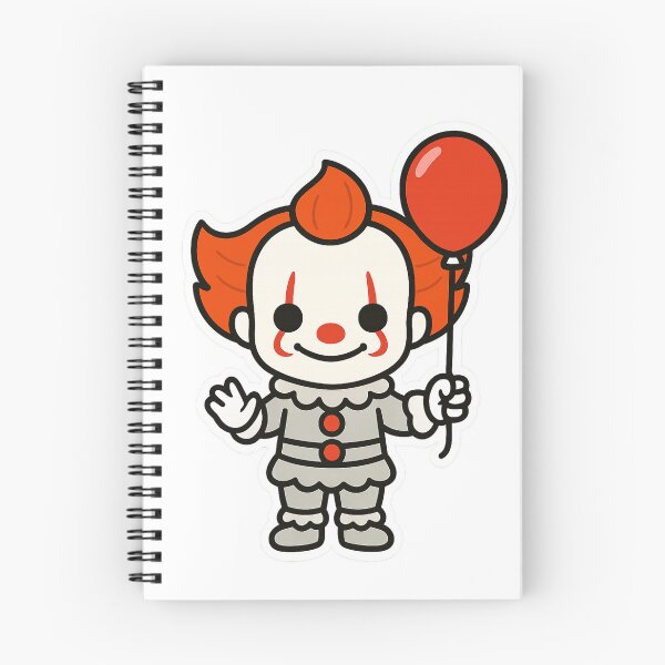 Item preview, Kawaii Pennywise – Cute Clown with Red Balloon Sticker designed and sold by TheRealJoshD.