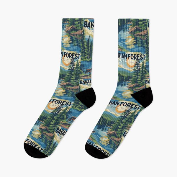 Item preview, Bavarian Forest National Park in Germany, Vintage Art Travel Landscape designed and sold by MaateoDesign.