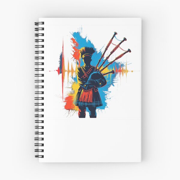 Item preview, Scottish Bagpiper - Abstract Scotland Art Gift designed and sold by Loom on the Loch.