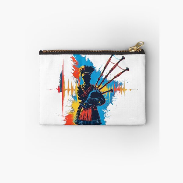 Item preview, Scottish Bagpiper - Abstract Scotland Art Gift designed and sold by Loom on the Loch.
