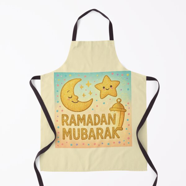 Item preview, Ramadan Mubarak Greeting Card (V.6) -Cute Lantern Moon and Star Design designed and sold by D-Islamic.