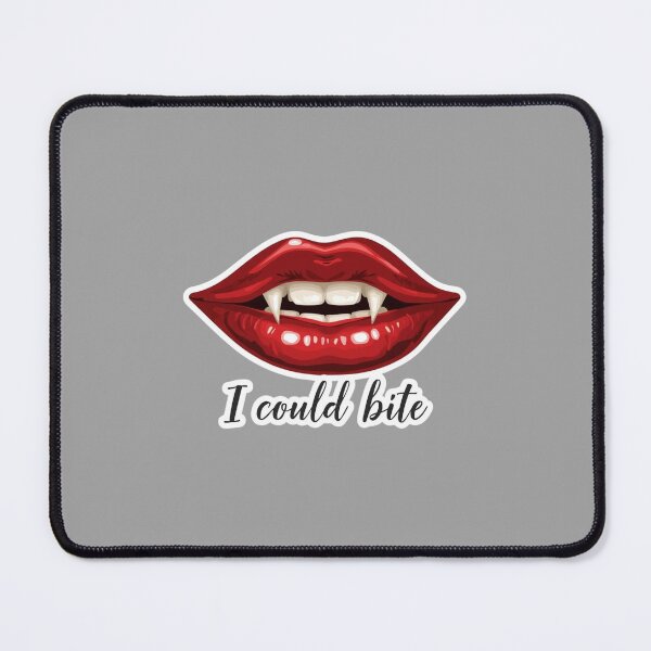 Item preview, Glossy Red Lips Illustration – “I Could Bite” Feminine Pop Art designed and sold by Mintiko2.