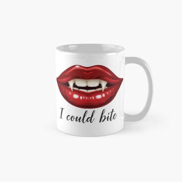Item preview, Glossy Red Lips Illustration – “I Could Bite” Feminine Pop Art designed and sold by Mintiko2.