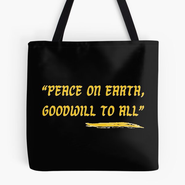 Item preview, Peace on Earth Goodwill to All – Elegant Christmas Quote Design designed and sold by MotifShop2025.