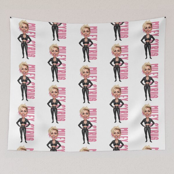 Item preview, Cute caricature of Miley Cyrus pop star singer designed and sold by vectorlove.