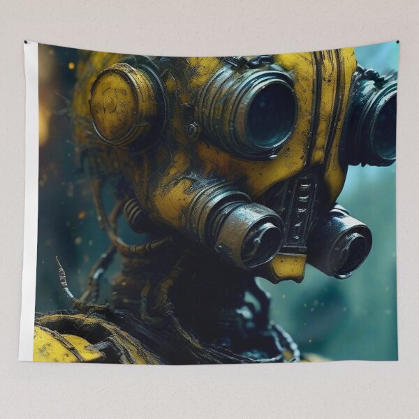 Item preview, Yellow Sci Fi Droid - Sci Fi concept art designed and sold by Delerat7.