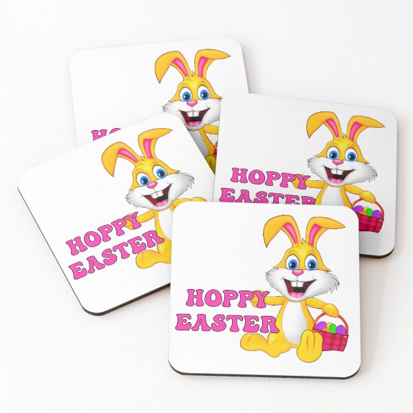 Item preview, Hoppy Easter Bunny with Colorful Egg Basket – Cute Holiday Design designed and sold by Vividality.