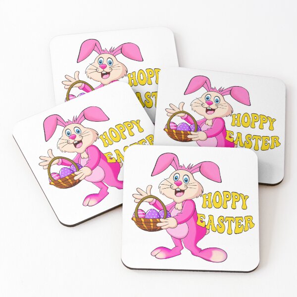 Item preview, Hoppy Easter Bunny with Colorful Egg Basket – Cute Holiday Design designed and sold by Vividality.