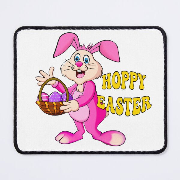 Item preview, Hoppy Easter Bunny with Colorful Egg Basket – Cute Holiday Design designed and sold by Vividality.