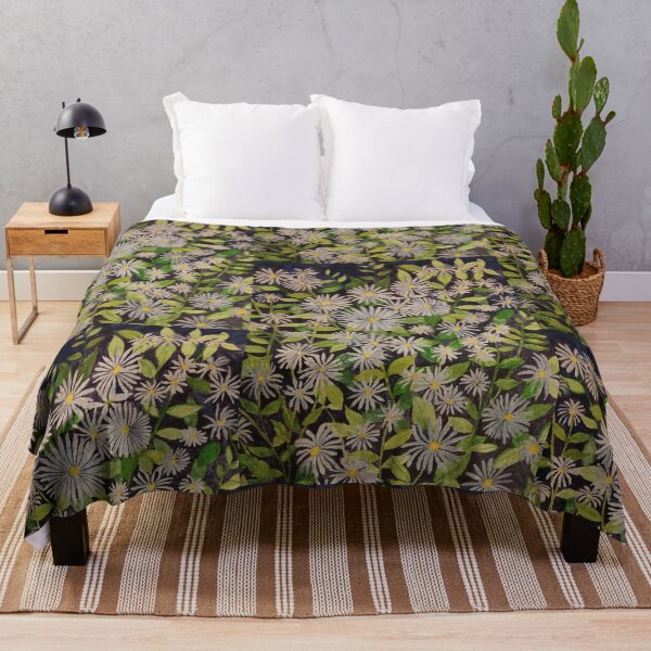 Item preview, Original Purple Michaelmas daisies watercolour painting  designed and sold by esvb.