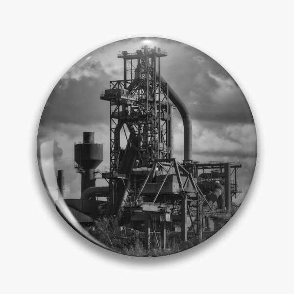 Item preview, Blast furnace in Duisburg Black and White Edition designed and sold by Ruhrpottpicture.