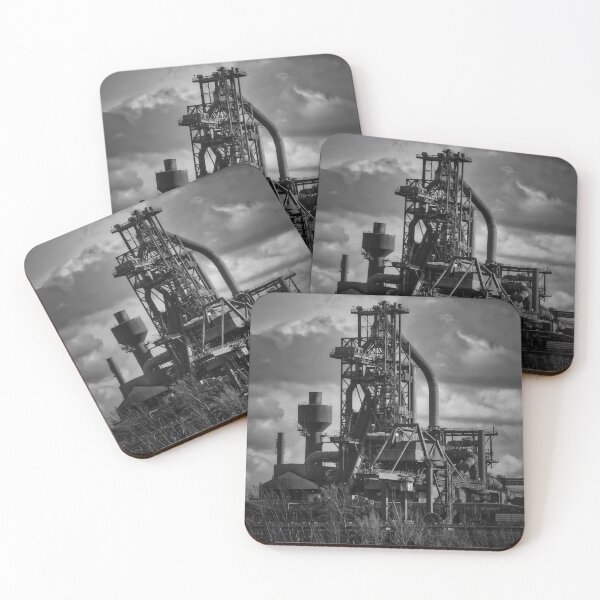 Item preview, Blast furnace in Duisburg Black and White Edition designed and sold by Ruhrpottpicture.